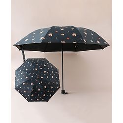 Pine Kids Free Size Animal Printed Umbrella - Black