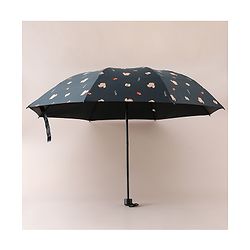Pine Kids Free Size Animal Printed Umbrella - Black