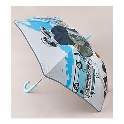 Pine Kids Unisex Umbrella With Bear Travel Print - Multicolor