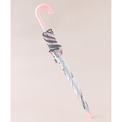 Pine Kids Umbrella With Floral Print - Pink & White