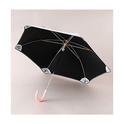 Pine Kids Umbrella With Floral Print - Pink & White