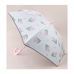 Pine Kids Free Size Floral Printed Umbrella - Pink & Light Blue