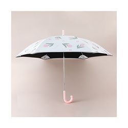 Pine Kids Free Size Floral Printed Umbrella - Pink & Light Blue