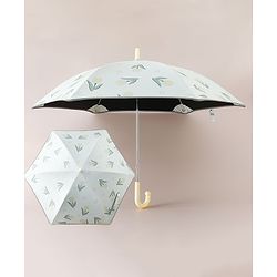 Pine Kids Free Size Floral Printed Umbrella - Yellow & Light Green