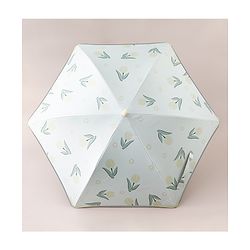 Pine Kids Free Size Floral Printed Umbrella - Yellow & Light Green