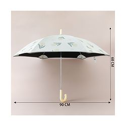 Pine Kids Free Size Floral Printed Umbrella - Yellow & Light Green