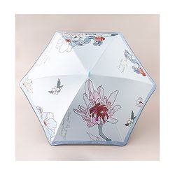 Pine Kids Free Size Floral Printed Umbrella - Light Blue