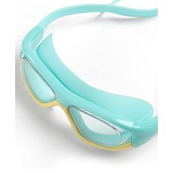 Pine Kids Swimming Goggles and Cap Set with Adjustable Fit- Light Green