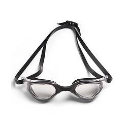 Pine Kids Swimming Goggles and Cap Set with Adjustable Fit- Black & White