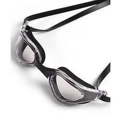Pine Kids Swimming Goggles and Cap Set with Adjustable Fit- Black & White