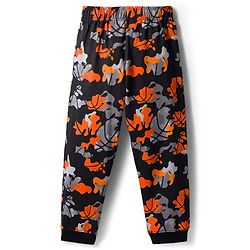Pine Kids Single Jersey Knit Half Sleeves Co-ords Night Suit With Text Print - Black