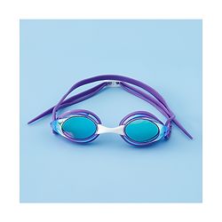Pine Active Free Size Solid Coloured Swimming Goggles - Purple