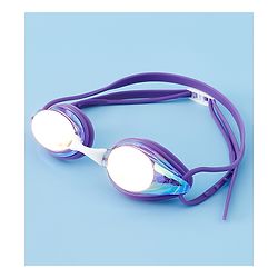 Pine Active Free Size Solid Coloured Swimming Goggles - Purple