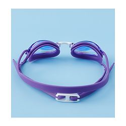 Pine Active Free Size Solid Coloured Swimming Goggles - Purple