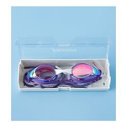 Pine Active Free Size Solid Coloured Swimming Goggles - Purple