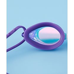 Pine Active Free Size Solid Coloured Swimming Goggles - Purple