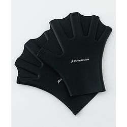 Pine Active Swimming Gloves Black - XXS