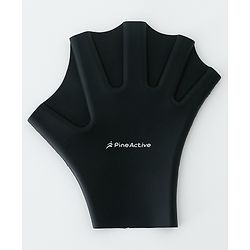 Pine Active Swimming Gloves Black - XXS
