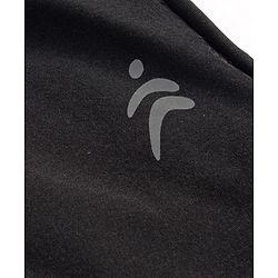 Pine Active Woven Full Length Super Stretch Solid Coloured Track Pant - Black
