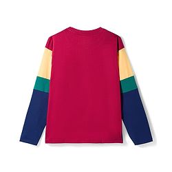 Pine Kids Marvel Single Jersey Knit Full Sleeves T-Shirt with Captain America Graphic - Navy Blue Red & Yellow