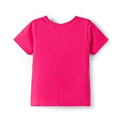 Pine Kids Single Jersey Knit Half Sleeves Night Suit With Whale Print - Blue & Dark Pink