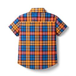 Pine Kids Cotton Woven Half Sleeves Printed Shirt With T-Shirt - Multicolour