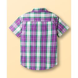 Pine Kids Cotton Woven Half Sleeves Shirt With Printed T-Shirt - Multicolour