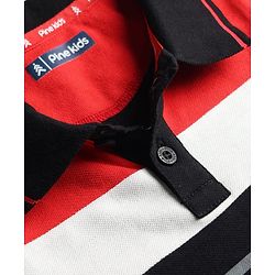 Pine Kids Cotton Knit T-Shirts Polo Neck Half Sleeves Graphic Print Multi Colors 4-5 Years