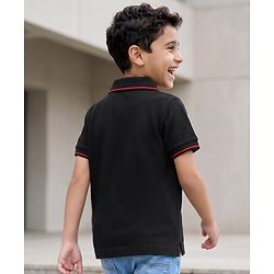 Pine Kids Cotton Knit T-Shirts Polo Neck Half Sleeves Graphic Print Multi Colors 4-5 Years