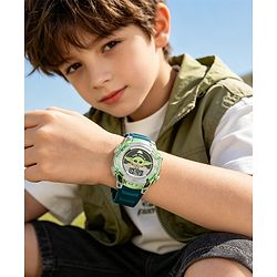 Pine Kids Free Size Digital Watch 23.5 cm - Green & Black