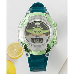 Pine Kids Free Size Digital Watch 23.5 cm - Green & Black