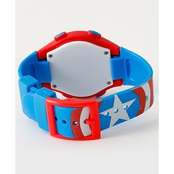 Pine Kids Mravel Print Free Size Digital Watch 23.5 cm - Red & Blue