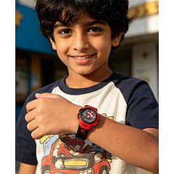 Pine Kids Marvel Digital Watch For Boys - Red & Black