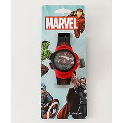 Pine Kids Marvel Digital Watch For Boys - Red & Black
