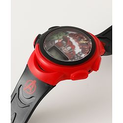 Pine Kids Marvel Digital Watch For Boys - Red & Black