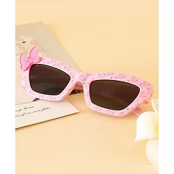 Pine Kids Free Size Sunglasses With Bow Applique - Pink