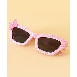 Pine Kids Free Size Sunglasses With Bow Applique - Pink