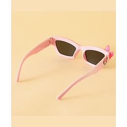 Pine Kids Free Size Sunglasses With Bow Applique - Pink