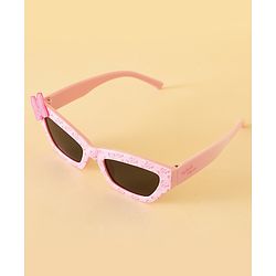 Pine Kids Free Size Sunglasses With Bow Applique - Pink