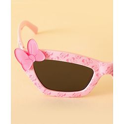 Pine Kids Free Size Sunglasses With Bow Applique - Pink
