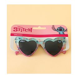 Pine Kids Stitch Theme Printed   Heart Style Eye Sunglasses-  Light Blue