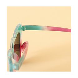 Pine Kids Stitch Theme Printed   Heart Style Eye Sunglasses-  Light Blue
