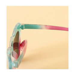 Pine Kids Stitch Theme Printed   Heart Style Eye Sunglasses-  Light Blue