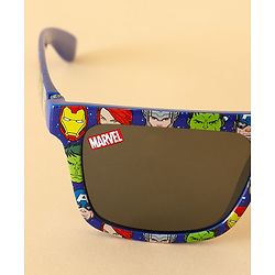 Pine Kids Marvel Sunglasses With Avengers Print - Blue