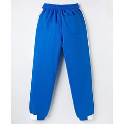 Pine Kids Knit Full Length Lounge Pant With Text Print - Blue