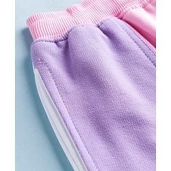 Pine Kids Knit Full Length Track Pant with Tape Detailing & Pockets - Pink