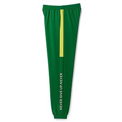 Pine Kids Knit Full Length Lounge Pant With Text Print - Green