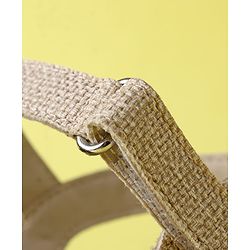 Pine Kids Velcro Closure Solid Mojaris - Beige