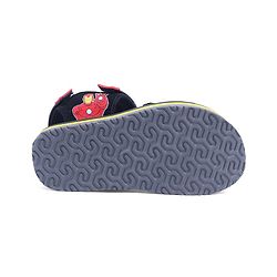Pine Kids Marvel Sandals With Velcro Closure With Avenger Applique - Black