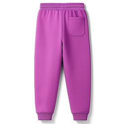Pine Kids Knit Full Length Lounge Pant With Champion Text Print - Red